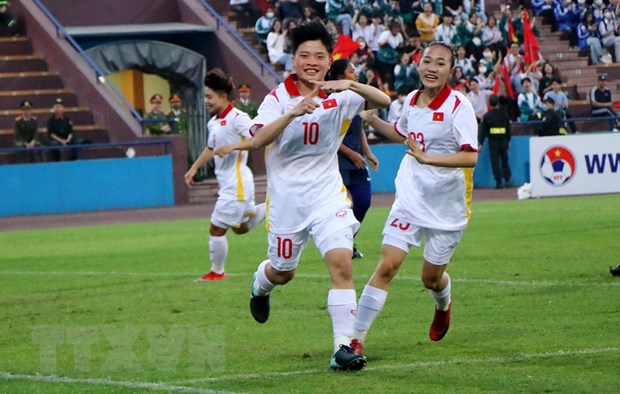 U20 nữ Việt Nam giành chiến thắng đậm 11-0 trước U20 Singapore