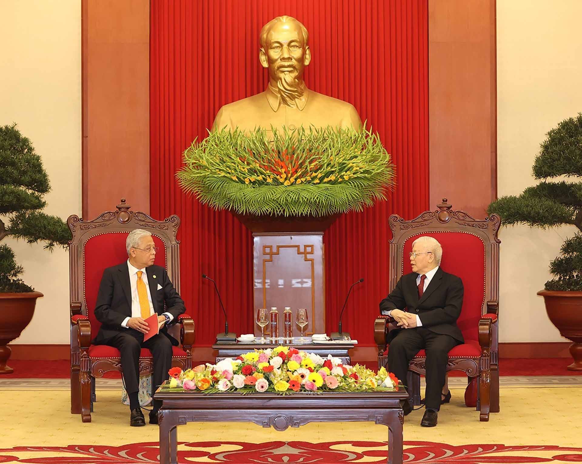 Tổng Bí thư Nguyễn Phú Trọng tiếp Thủ tướng Malaysia  