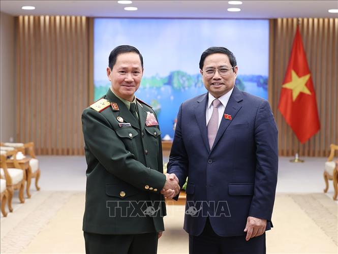 Thủ tướng Phạm Minh Chính tiếp Tổng Tham mưu trưởng Quân đội nhân dân Lào 