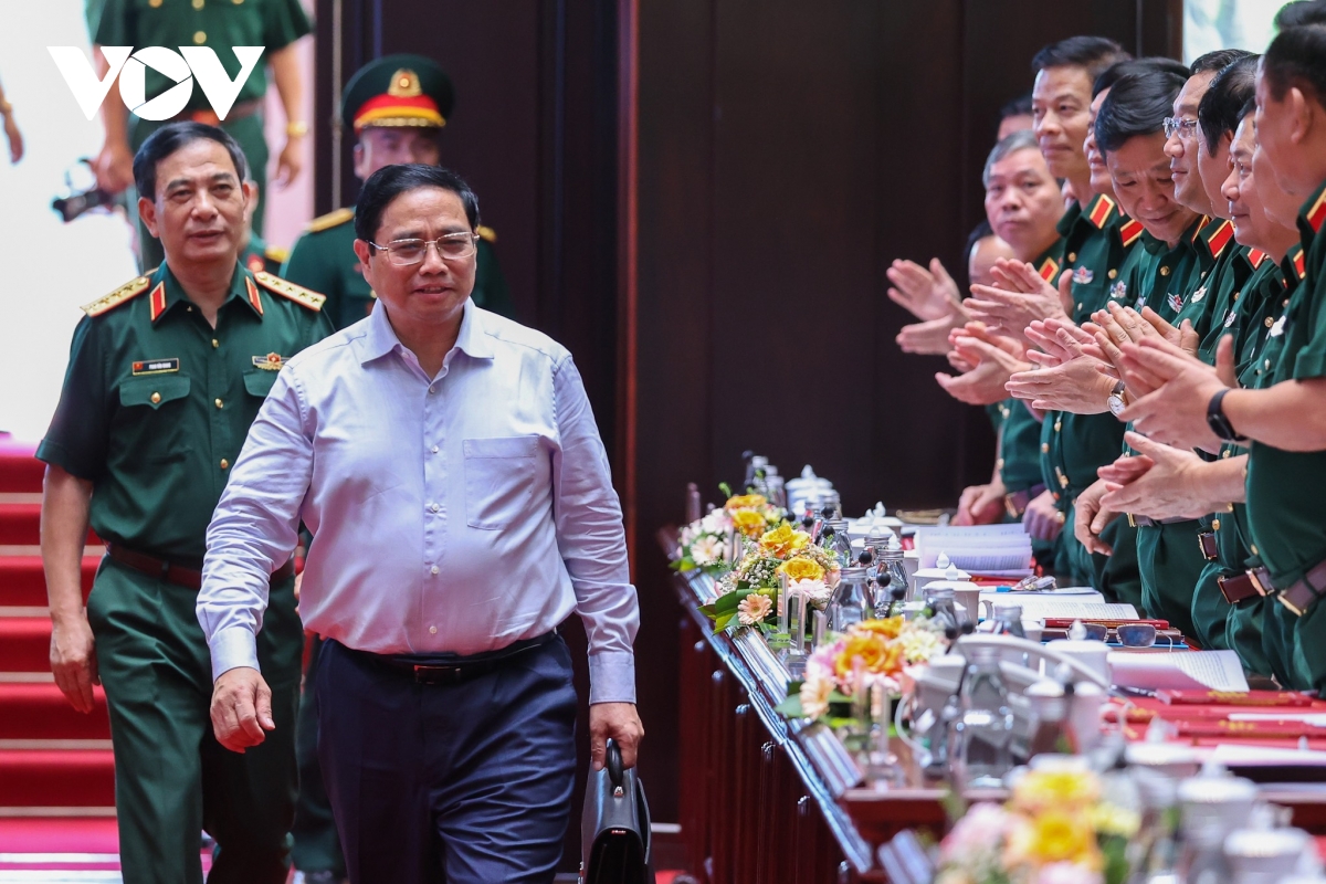 Thủ tướng Phạm Minh Chính dự và phát biểu tại Hội nghị quân chính toàn quân 
