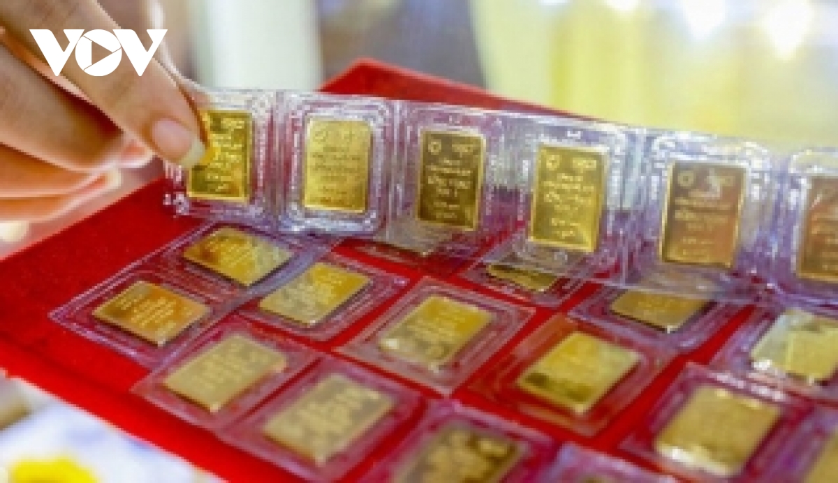Giá vàng trong nước giảm 50 nghìn đồng/lượng 