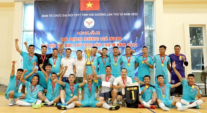 Kết thúc giải bóng đá nam Đại hội TDTT tỉnh Hải Dương lần thứ 9