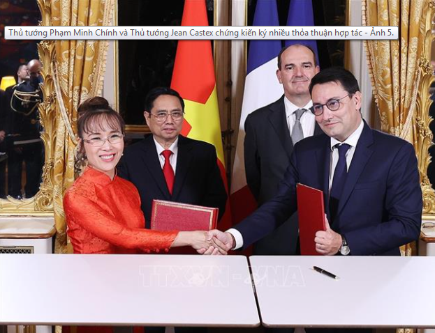Thủ tướng Phạm Minh Chính và Thủ tướng Jean Castex chứng kiến ký nhiều thỏa thuận hợp tác 