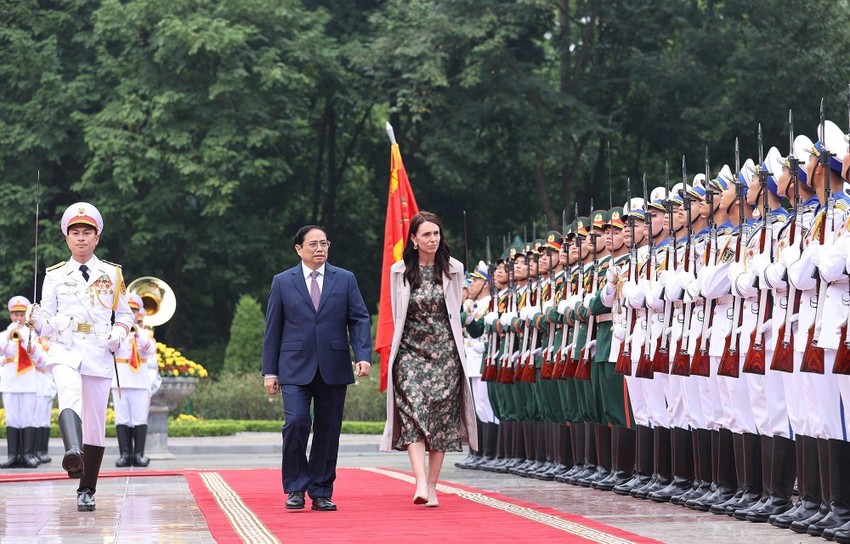 Thủ tướng Phạm Minh Chính đón và hội đàm với Thủ tướng New Zealand 