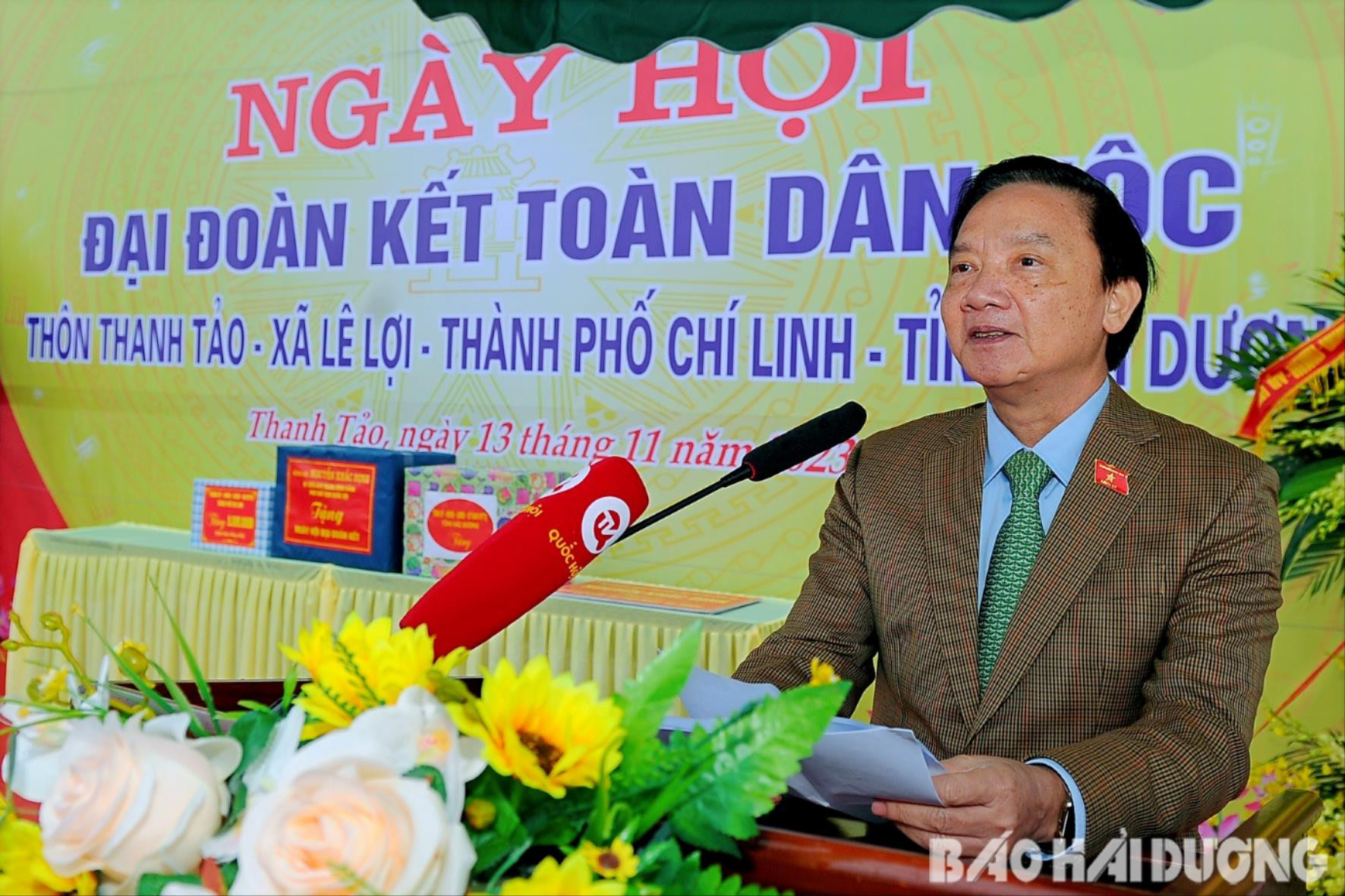 VIDEO: Phó Chủ tịch Quốc hội dự Ngày hội Đại đoàn kết toàn dân tộc tại TP Chí Linh