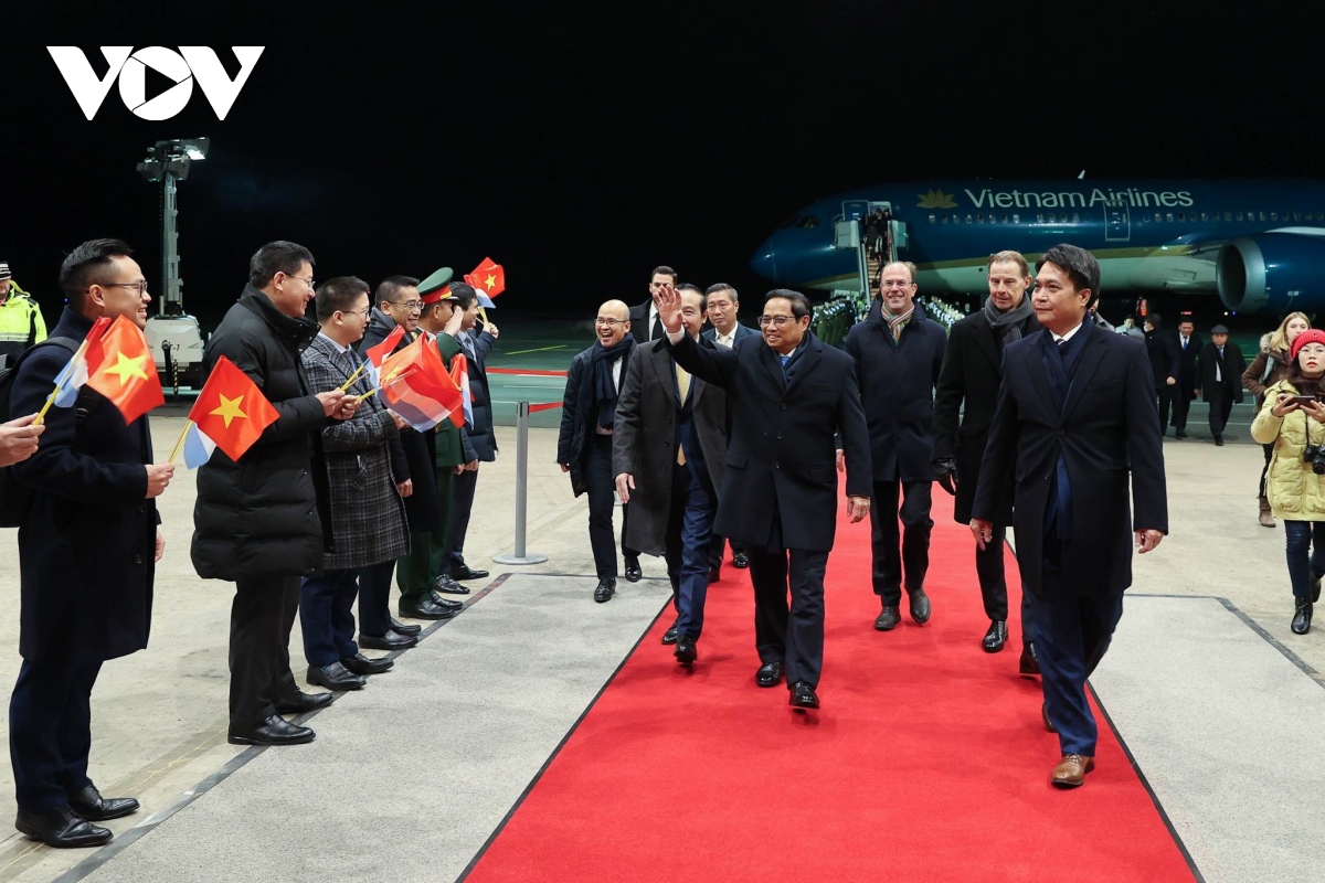 Thủ tướng Phạm Minh Chính bắt đầu chuyến thăm chính thức Luxembourg