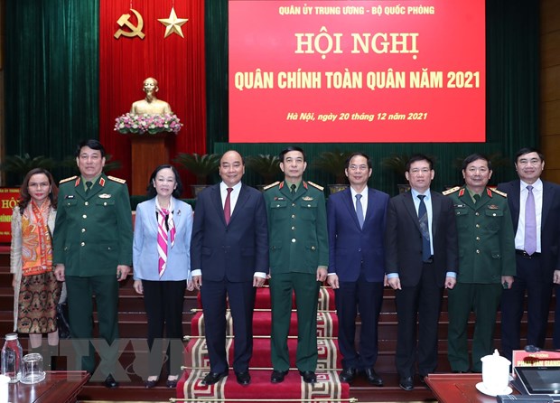 Chủ tịch nước dự Hội nghị Quân chính toàn quân năm 2021