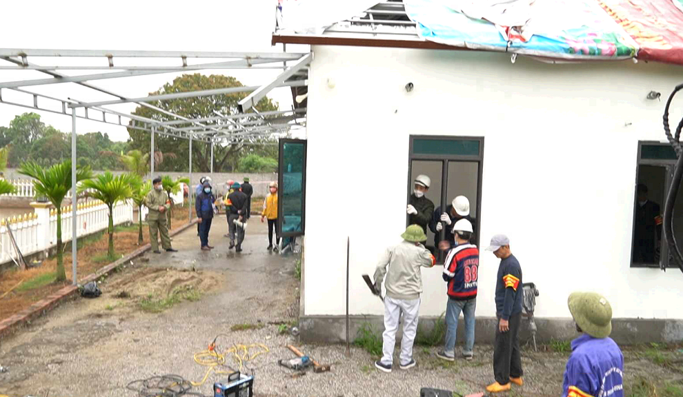 Cưỡng chế tháo dỡ công trình xây dựng trái phép tại xã An Thượng, TP Hải Dương