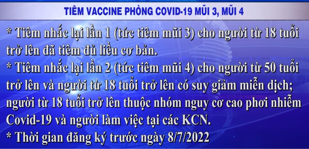 Tiêm vaccine phòng Covid-19 mũi 3, mũi 4