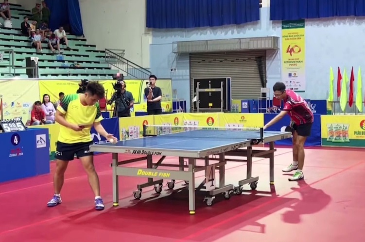 Tay vợt Vũ Quang Hiền (Hải Dương) vô địch đơn nam Giải bóng bàn quốc gia Báo Nhân Dân